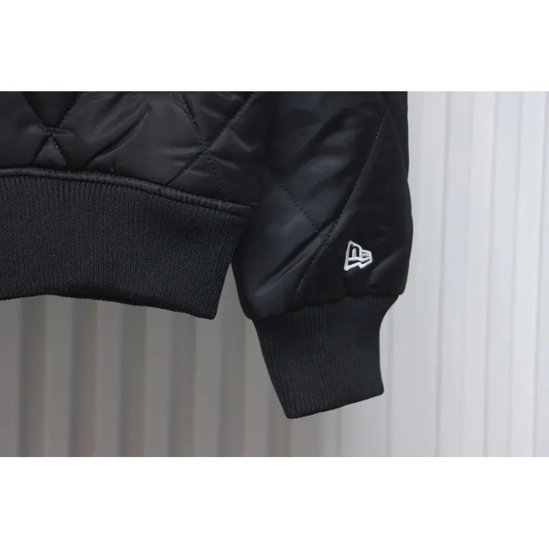 MLB Baseball Jersey Padded Jacket Black