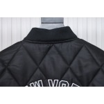 MLB Baseball Jersey Padded Jacket Black