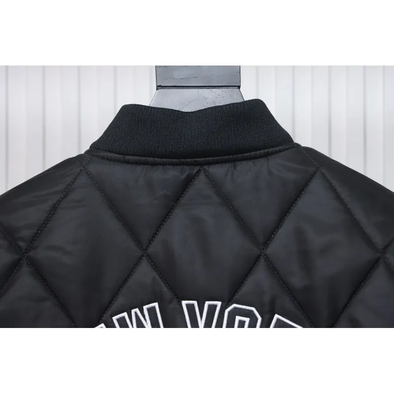 MLB Baseball Jersey Padded Jacket Black