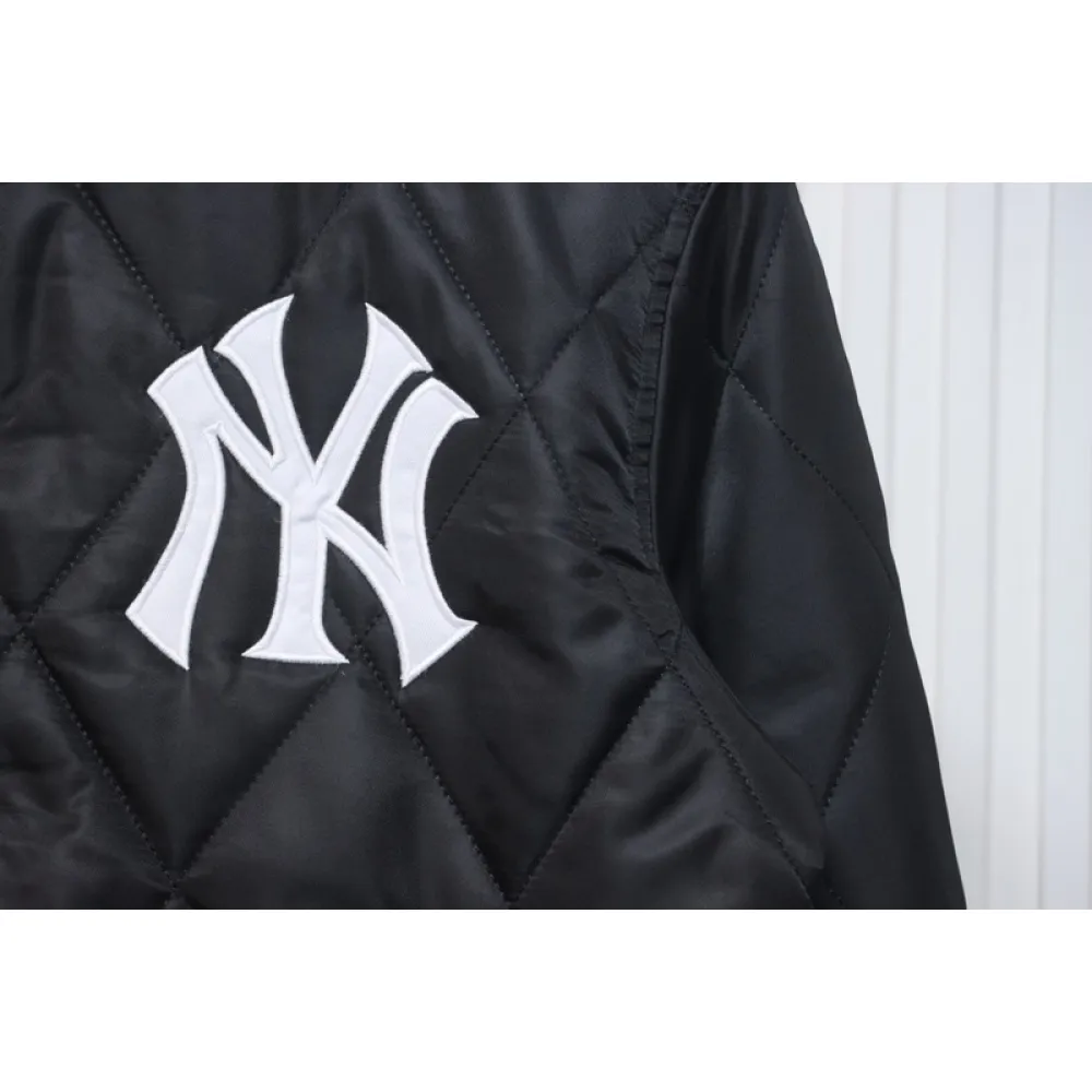 MLB Baseball Jersey Padded Jacket Black