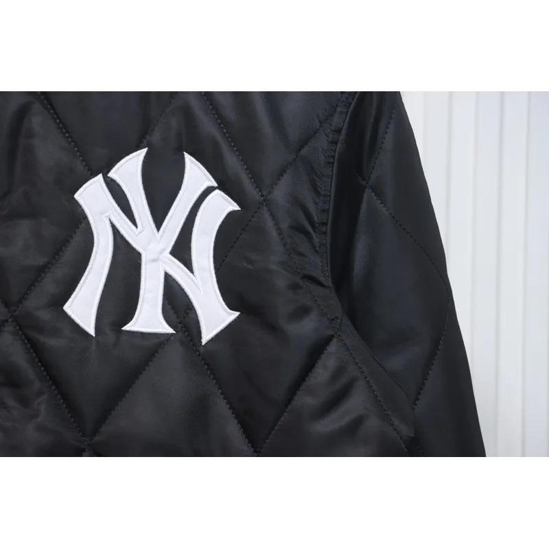 MLB Baseball Jersey Padded Jacket Black