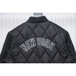 MLB Baseball Jersey Padded Jacket Black