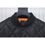 MLB Baseball Jersey Padded Jacket Black