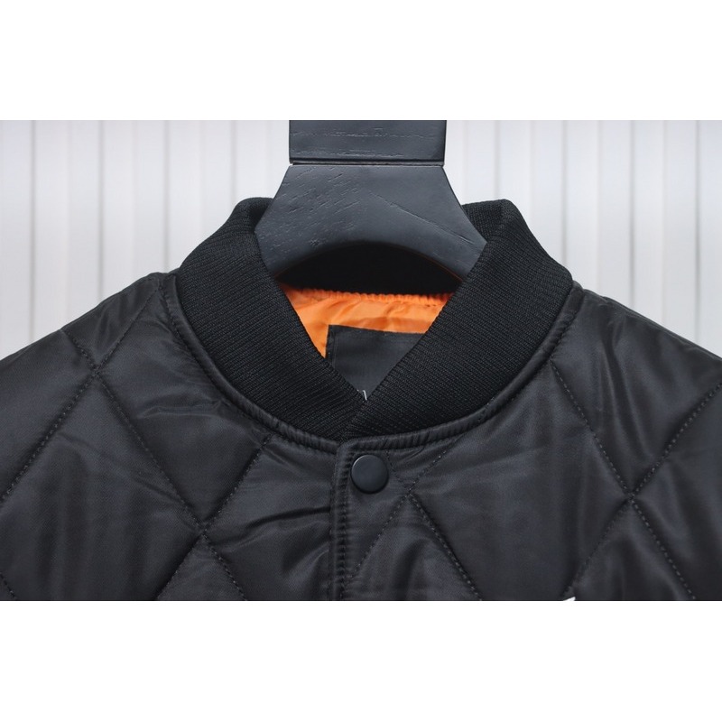 MLB Baseball Jersey Padded Jacket Black