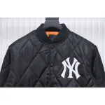 MLB Baseball Jersey Padded Jacket Black