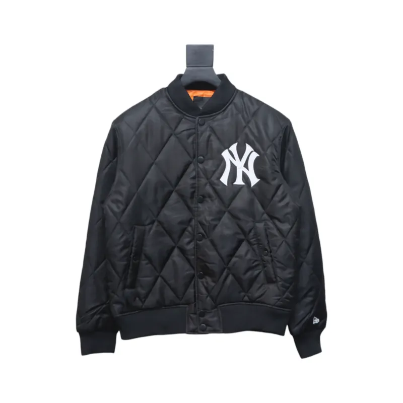 MLB Baseball Jersey Padded Jacket Black