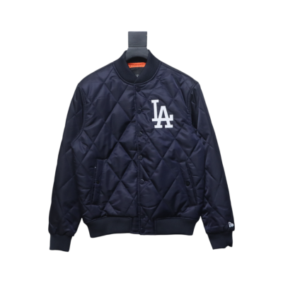 MLB Baseball Jersey Padded Jacket Blue 01