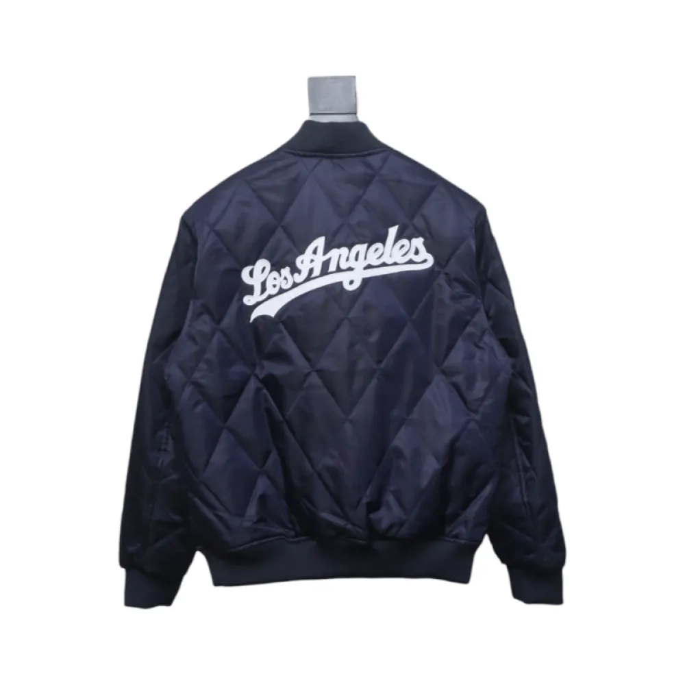 MLB Baseball Jersey Padded Jacket Blue