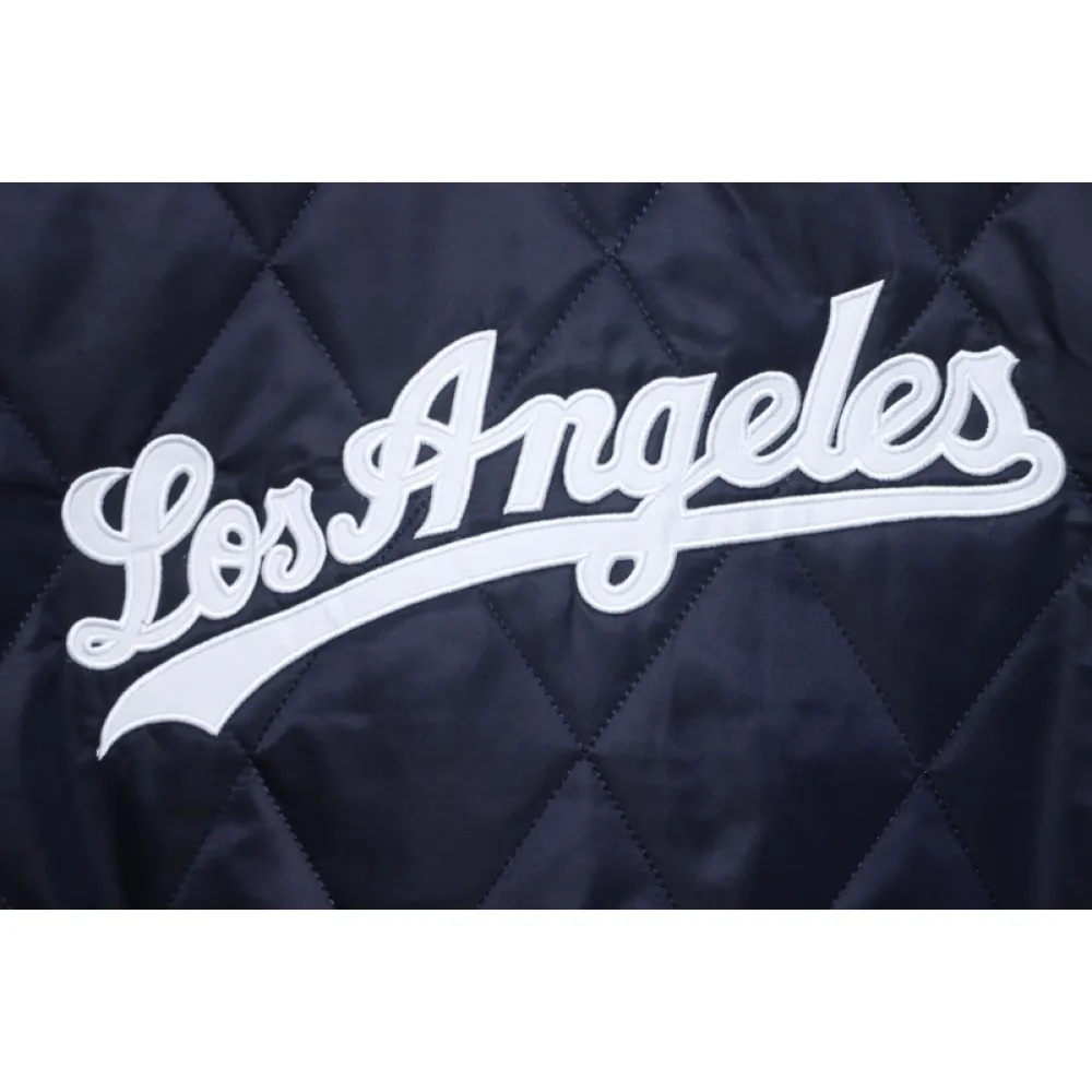 MLB Baseball Jersey Padded Jacket Blue