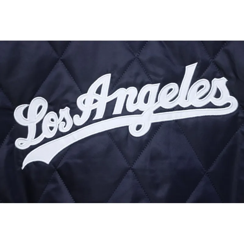 MLB Baseball Jersey Padded Jacket Blue