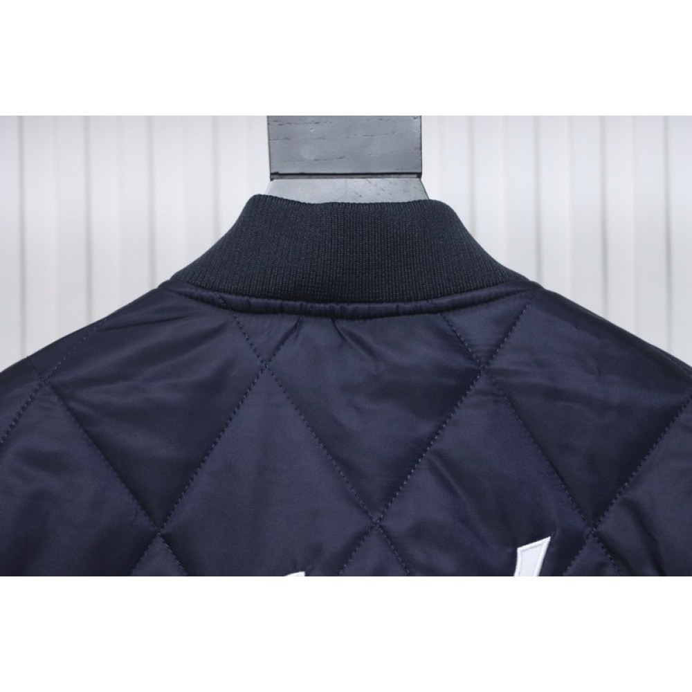 MLB Baseball Jersey Padded Jacket Blue