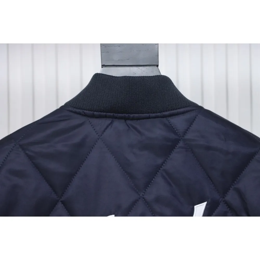 MLB Baseball Jersey Padded Jacket Blue
