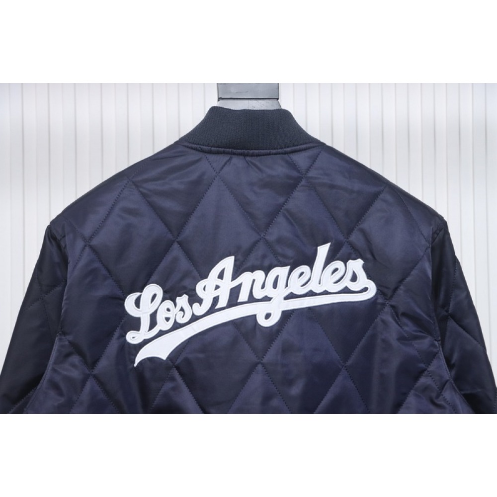 MLB Baseball Jersey Padded Jacket Blue