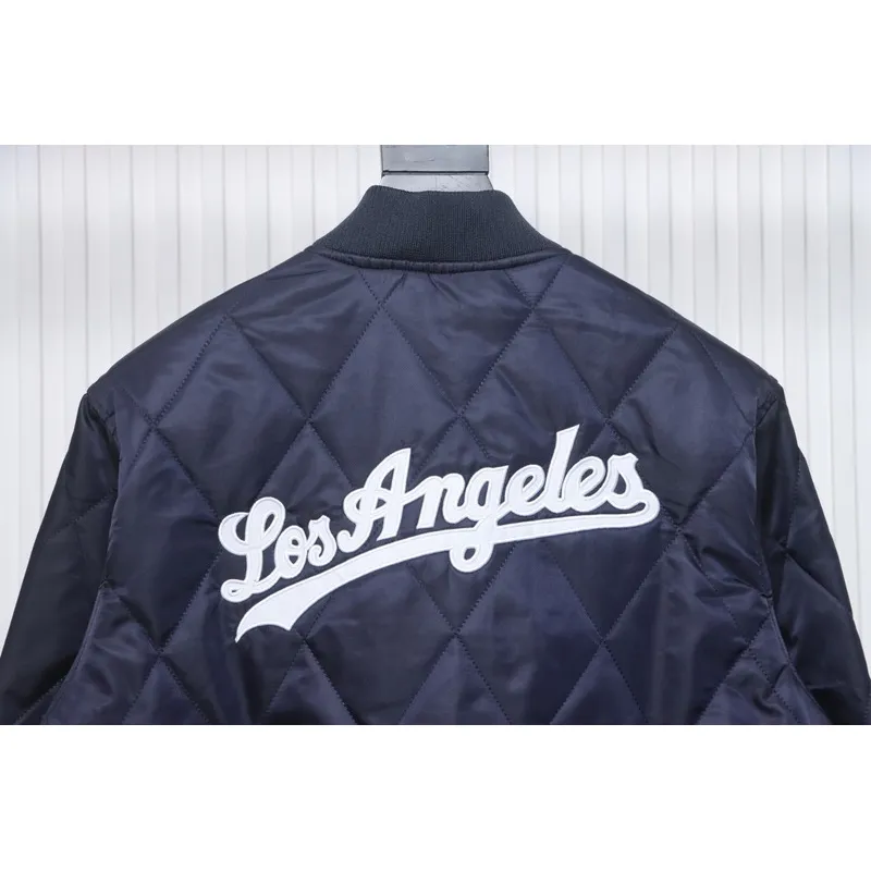 MLB Baseball Jersey Padded Jacket Blue