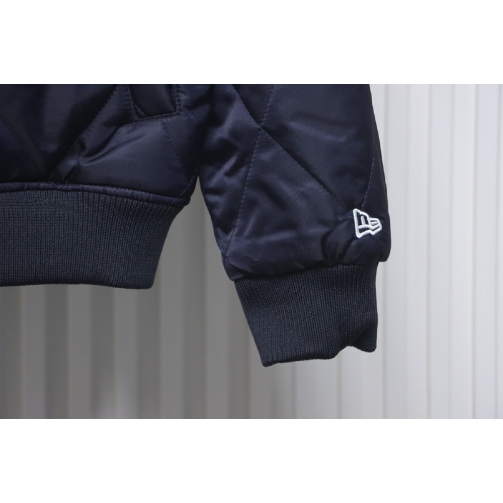 MLB Baseball Jersey Padded Jacket Blue