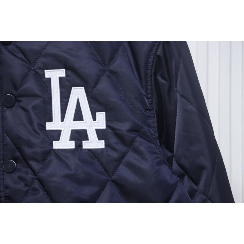 MLB Baseball Jersey Padded Jacket Blue