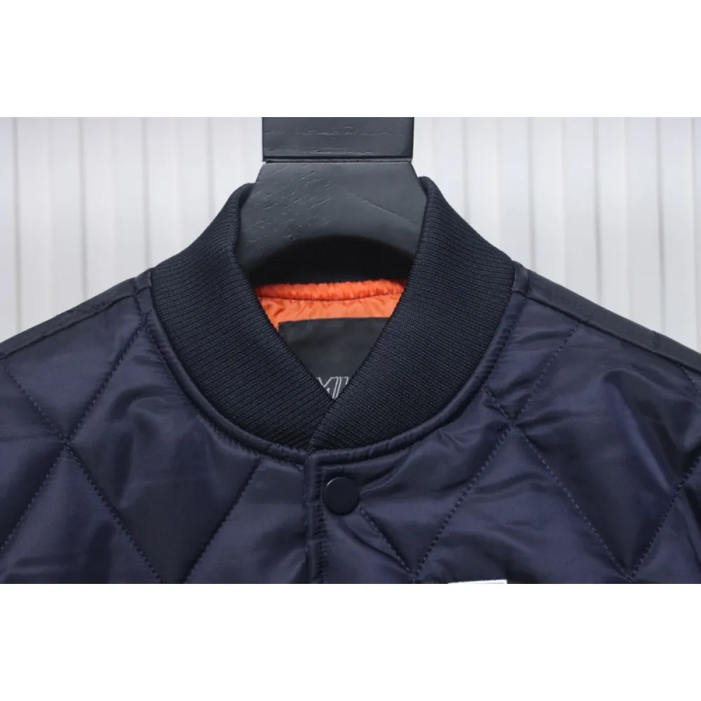 MLB Baseball Jersey Padded Jacket Blue