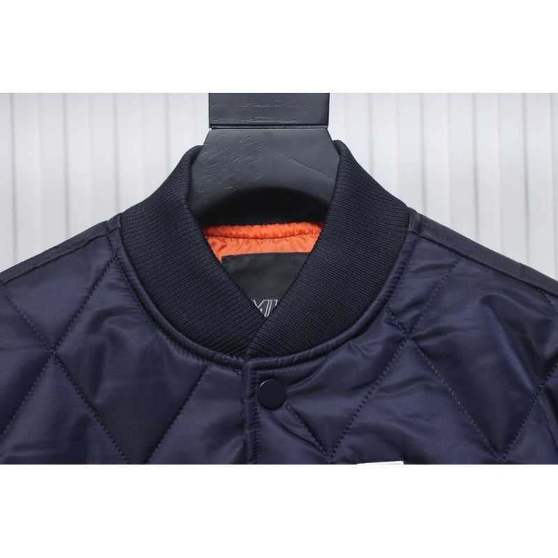 MLB Baseball Jersey Padded Jacket Blue
