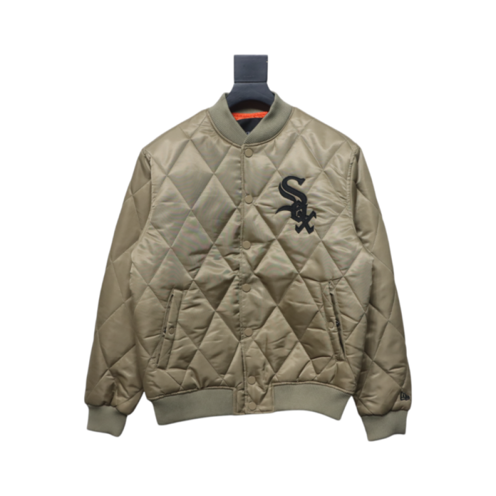 MLB Baseball Jersey Padded Jacket Yellow