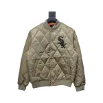 MLB Baseball Jersey Padded Jacket Yellow