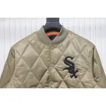 MLB Baseball Jersey Padded Jacket Yellow
