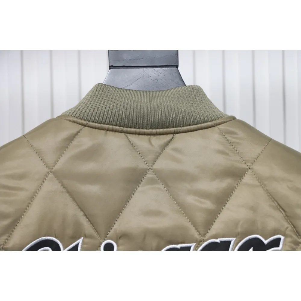 MLB Baseball Jersey Padded Jacket Yellow
