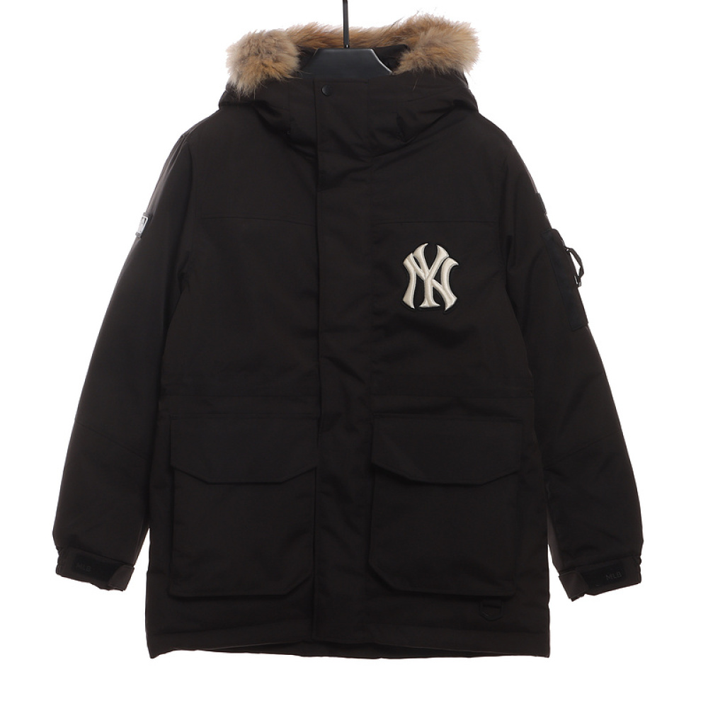 MLB Long Down Jacket Black
