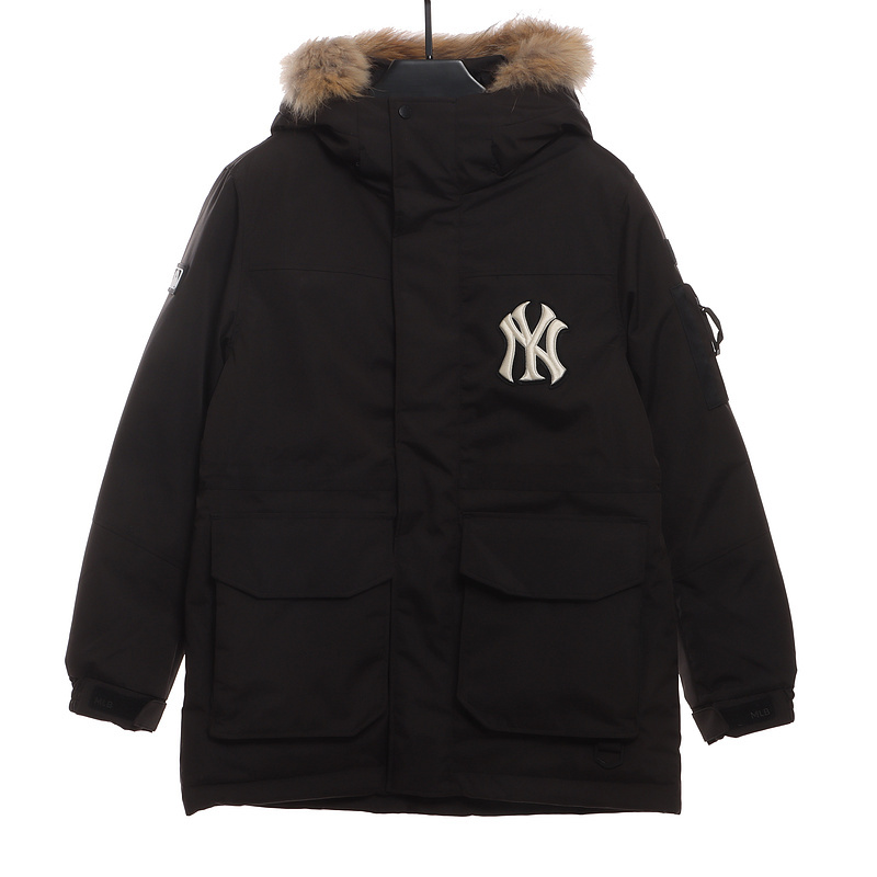 MLB Long Down Jacket Black