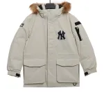 MLB Long Down Jacket Off-White