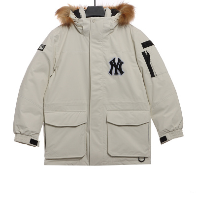 MLB Long Down Jacket Off-White 01