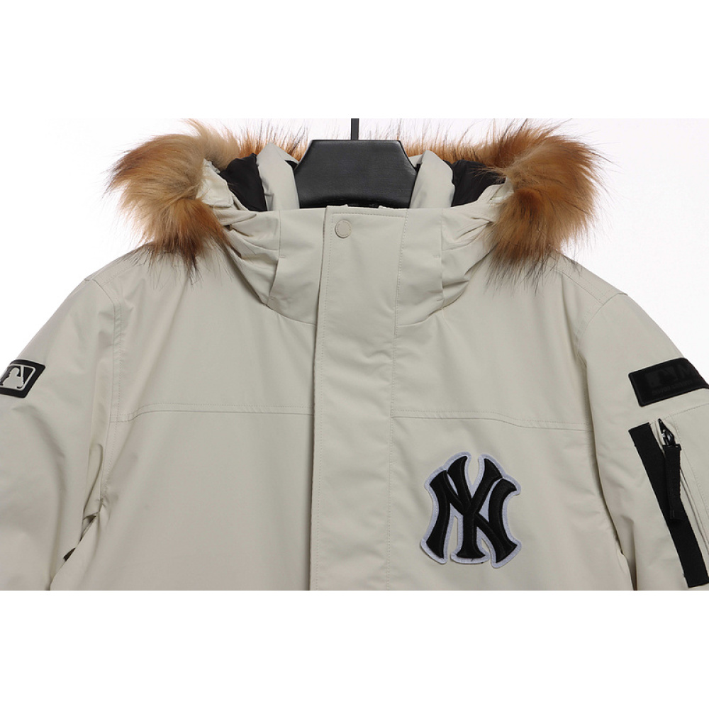 MLB Long Down Jacket Off-White