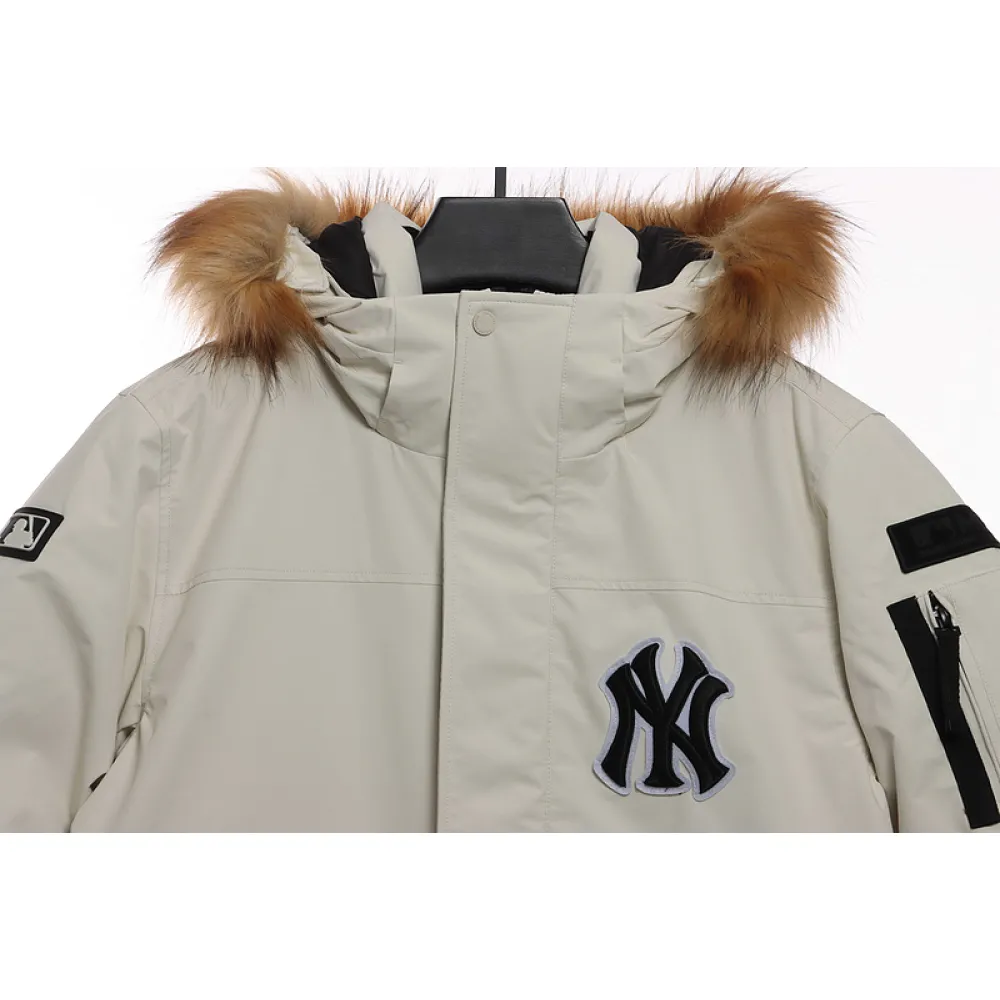 MLB Long Down Jacket Off-White