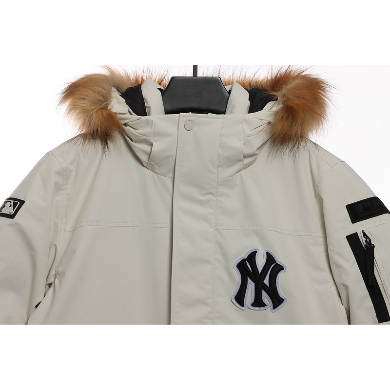 MLB Long Down Jacket Off-White
