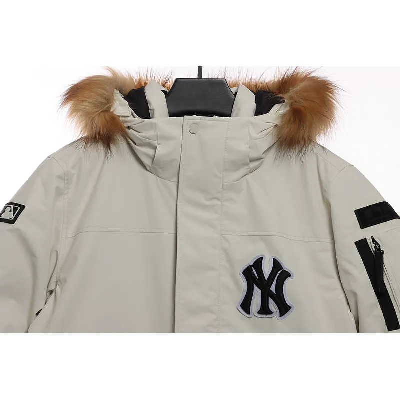 MLB Long Down Jacket Off-White