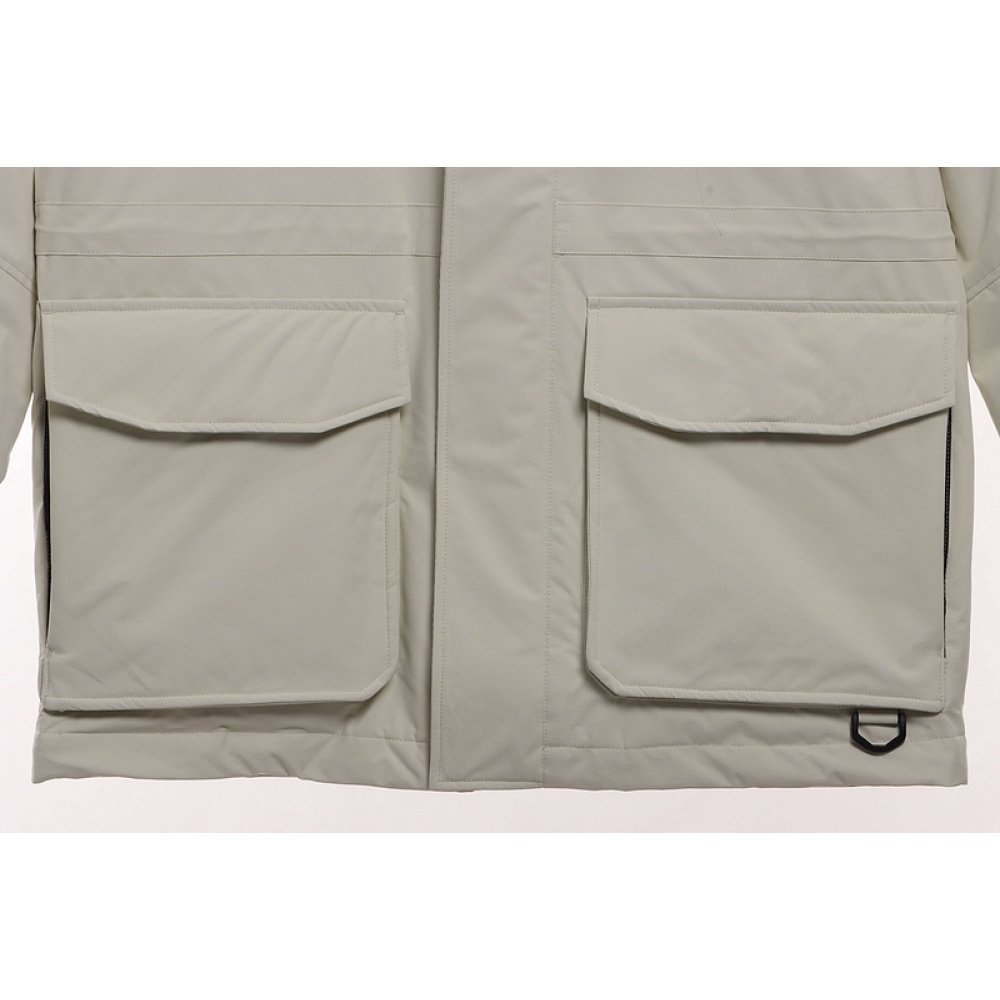 MLB Long Down Jacket Off-White