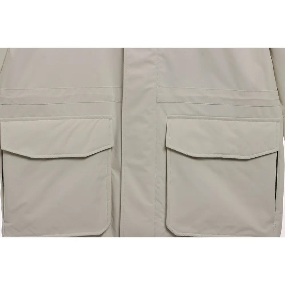 MLB Long Down Jacket Off-White