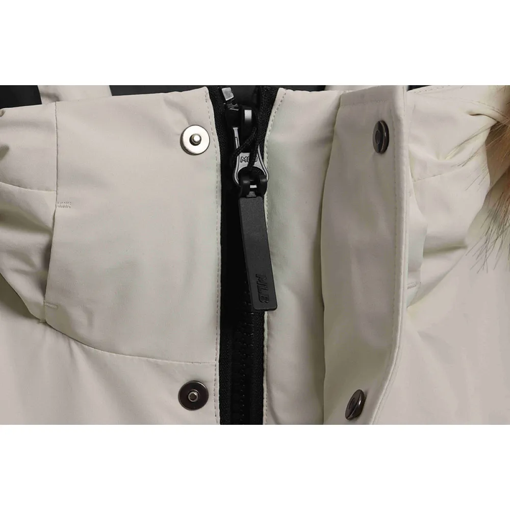 MLB Long Down Jacket Off-White