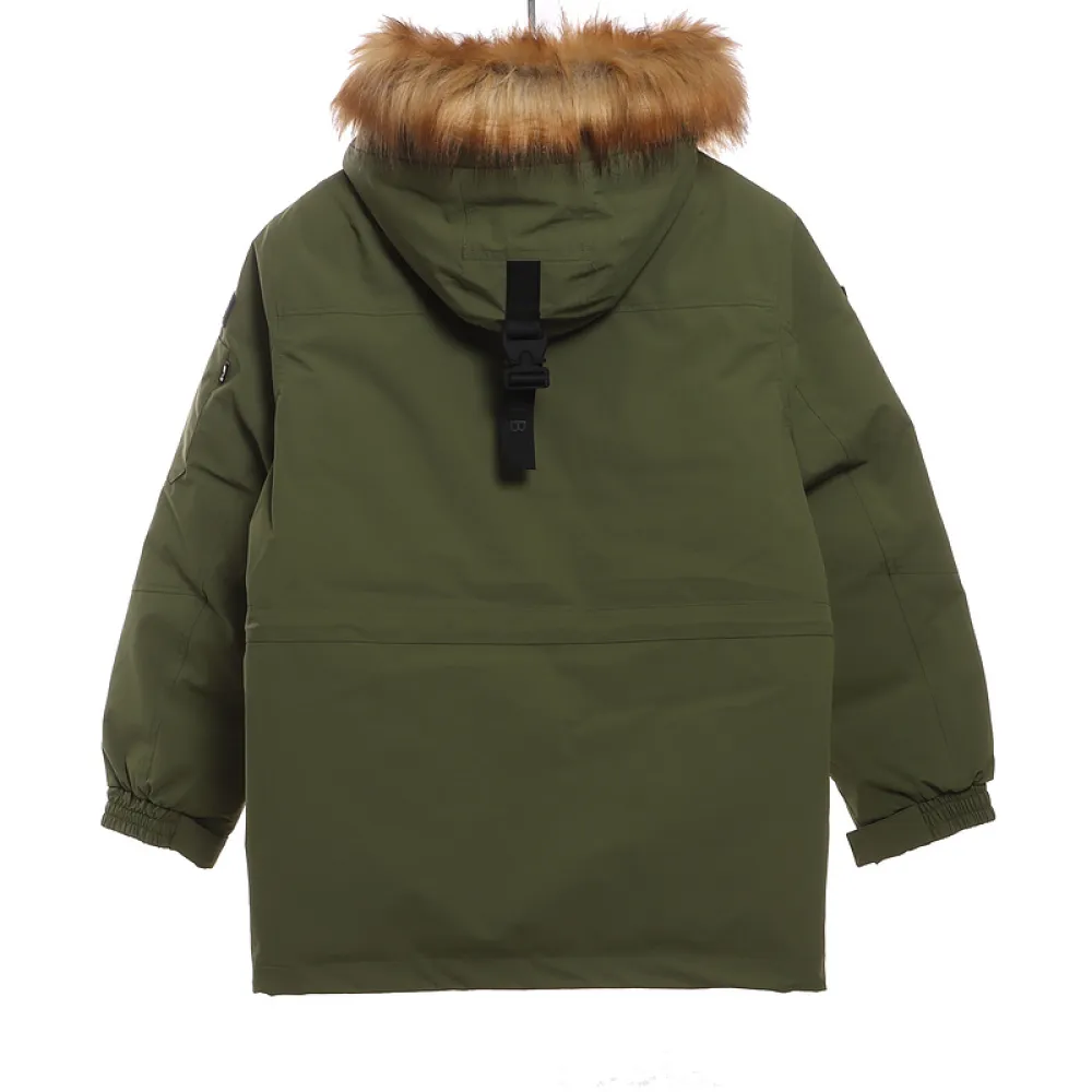 MLB Long Down Jacket Olive Green