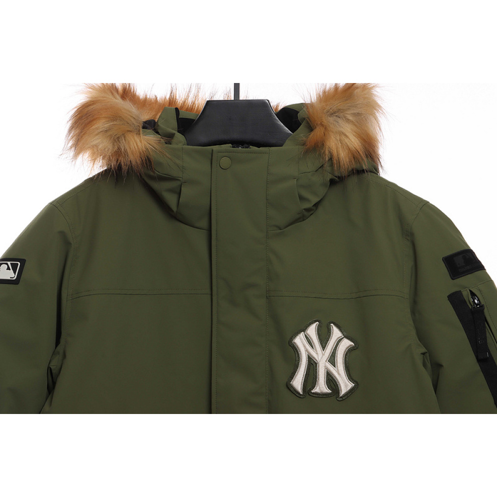 MLB Long Down Jacket Olive Green