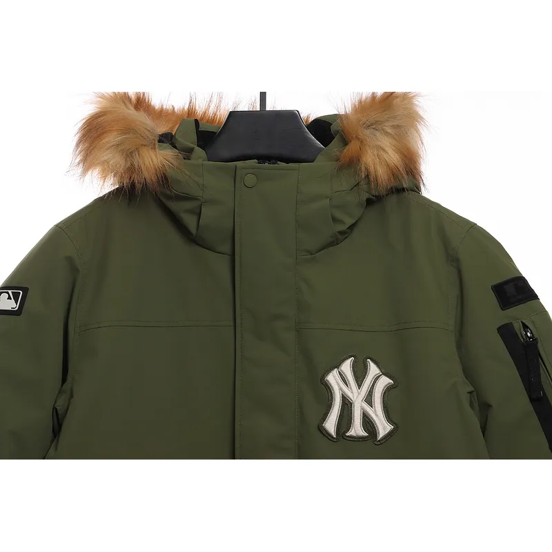 MLB Long Down Jacket Olive Green