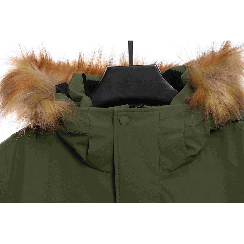 MLB Long Down Jacket Olive Green