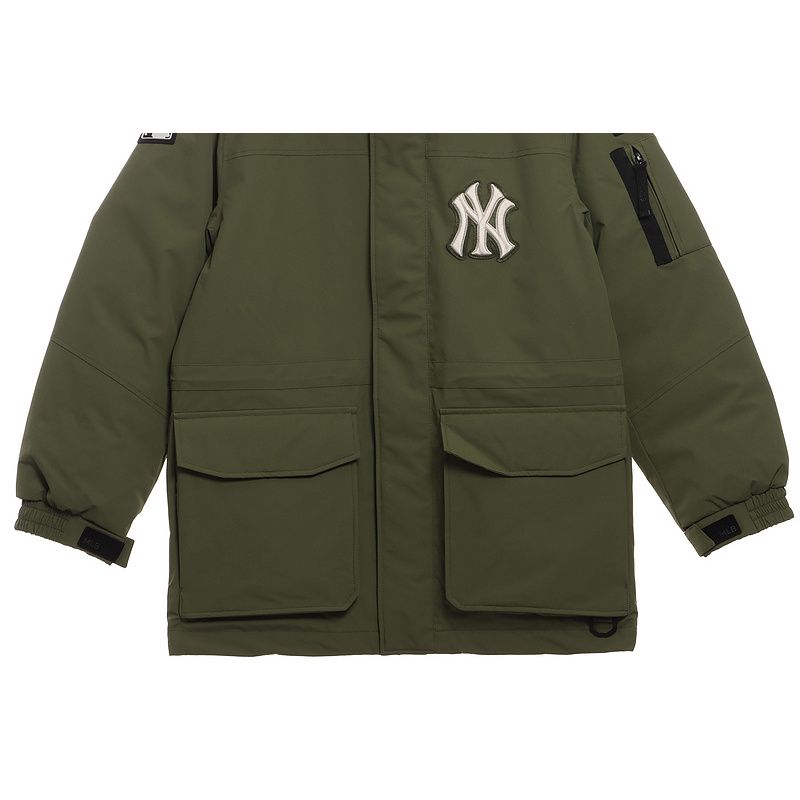 MLB Long Down Jacket Olive Green