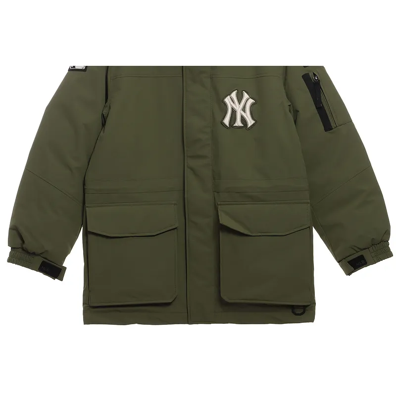 MLB Long Down Jacket Olive Green