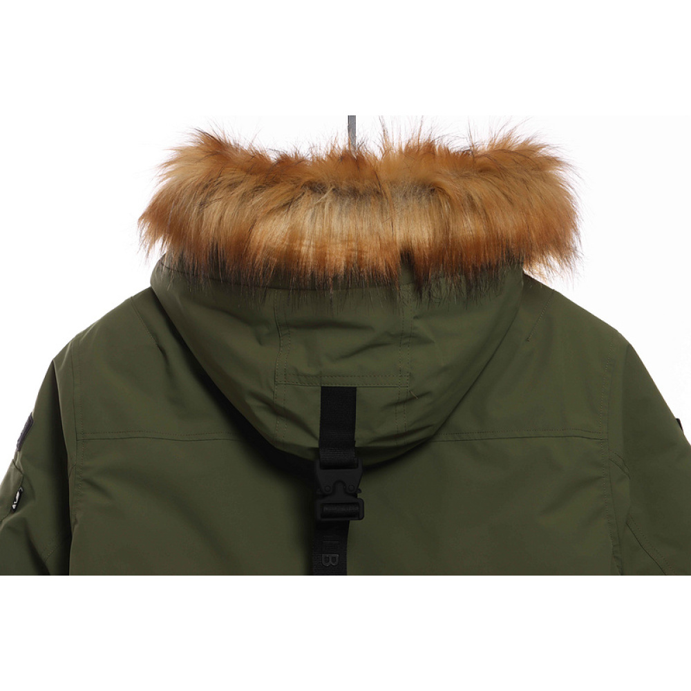 MLB Long Down Jacket Olive Green