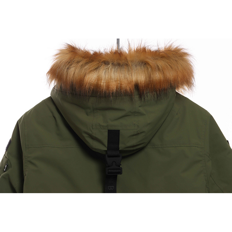 MLB Long Down Jacket Olive Green