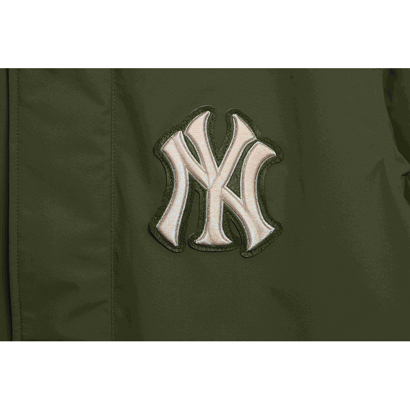 MLB Long Down Jacket Olive Green