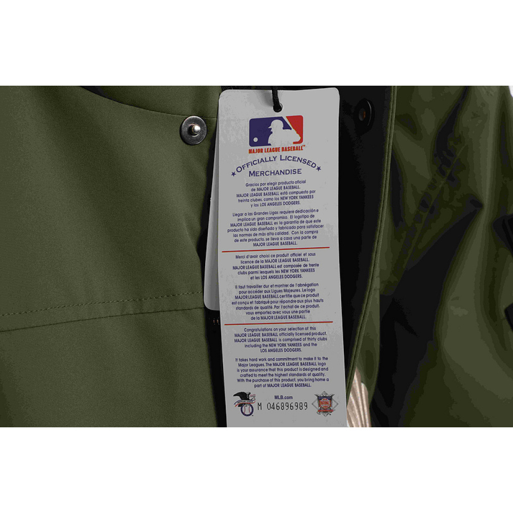 MLB Long Down Jacket Olive Green