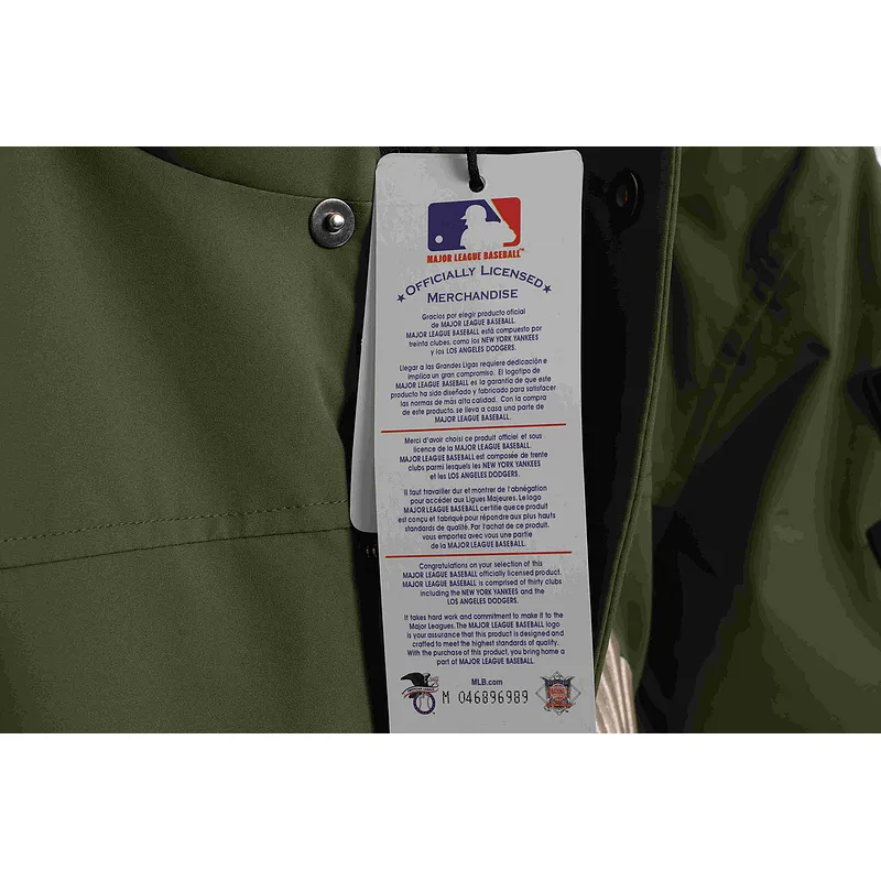 MLB Long Down Jacket Olive Green