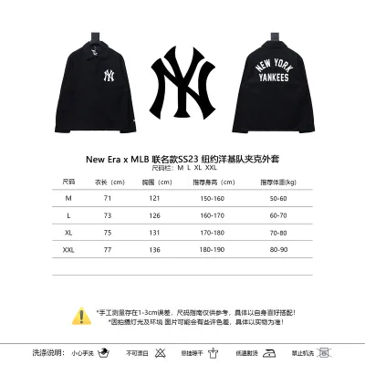New Era x MLB SS23 New York Yankees Jacket Black 02