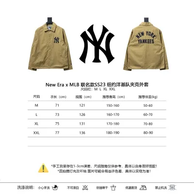 New Era x MLB SS23 New York Yankees Jacket Yellow 02